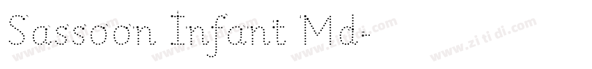 Sassoon Infant Md字体转换